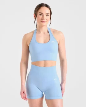 Empower sömlös halterneck-crop-top