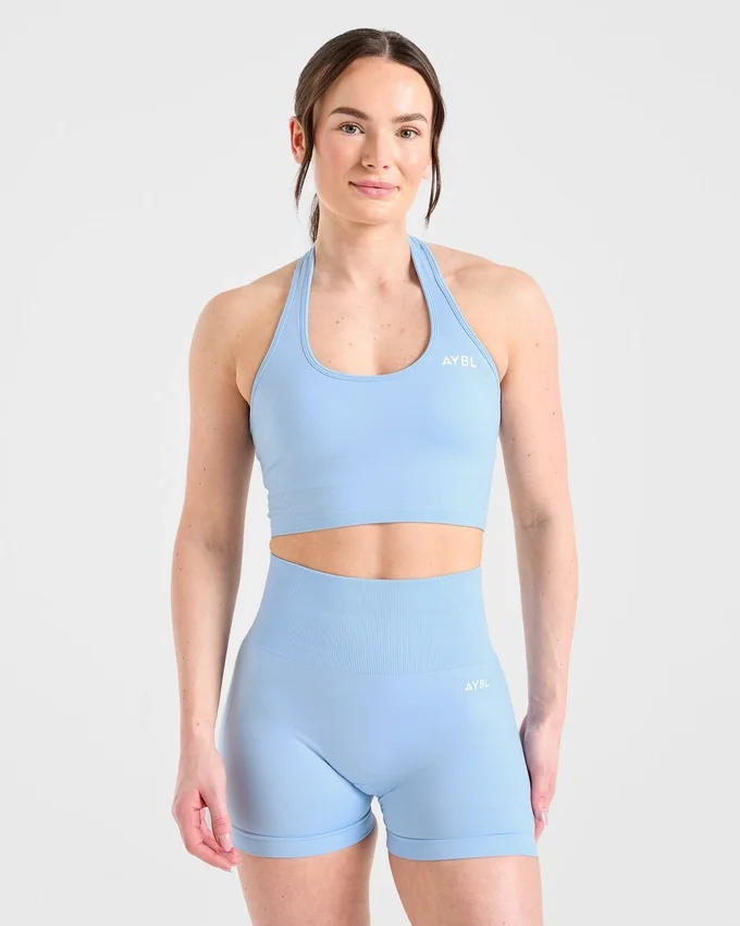 Empower sömlös halterneck-crop-top