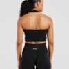 Empower sömlös halterneck-crop-top