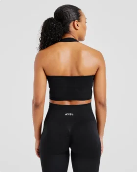 Empower sömlös halterneck-crop-top