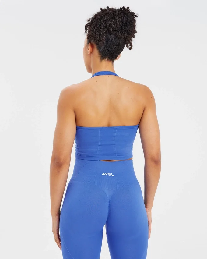 Empower sömlös halterneck-crop-top