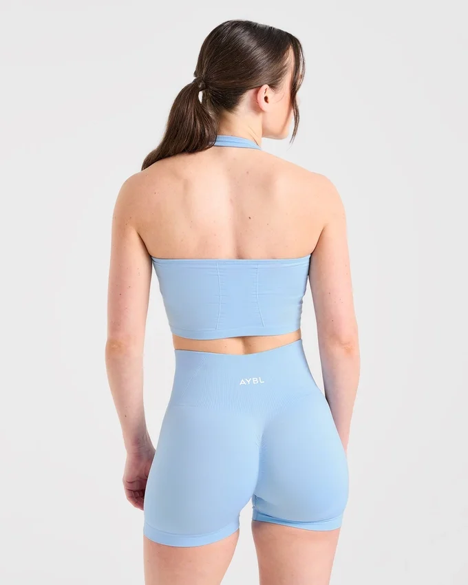 Empower sömlös halterneck-crop-top