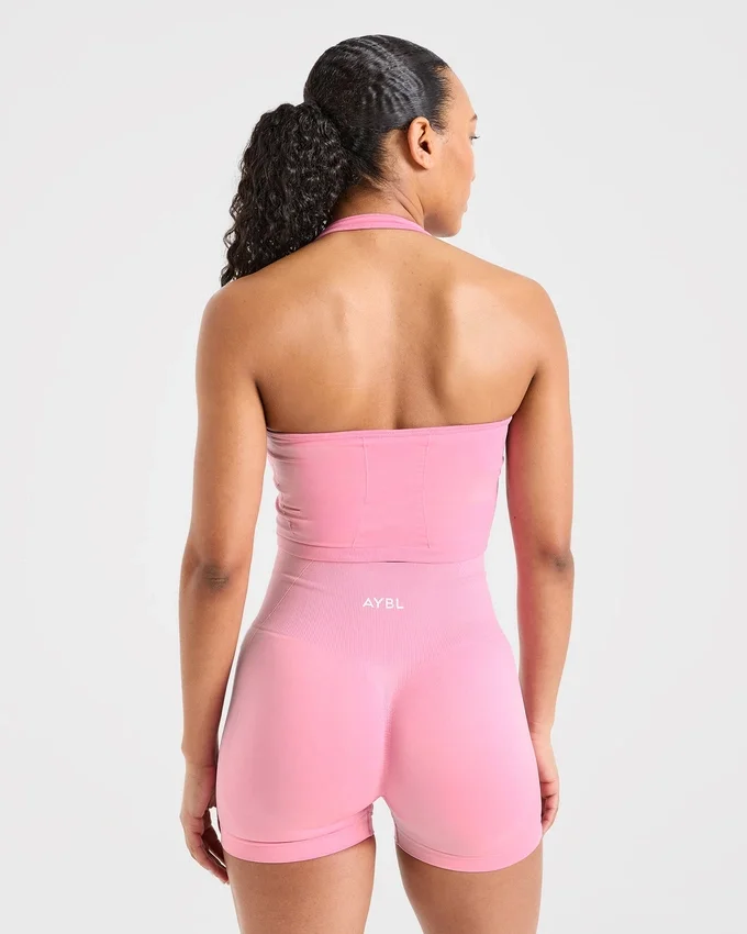 Empower sömlös halterneck-crop-top
