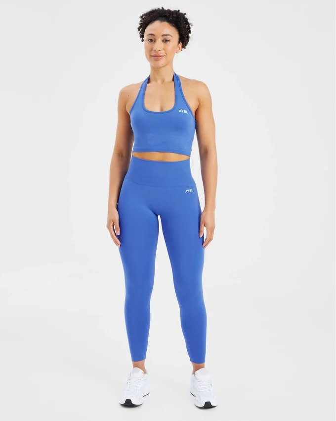 Empower sömlös halterneck-crop-top