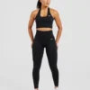 Empower sömlös halterneck-crop-top