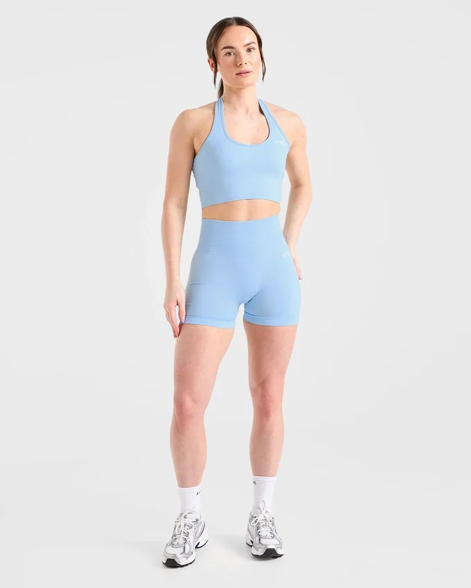 Empower sömlös halterneck-crop-top