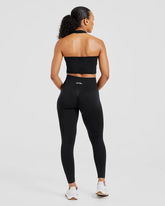 Empower sömlös halterneck-crop-top