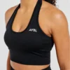 Empower sömlös halterneck-crop-top