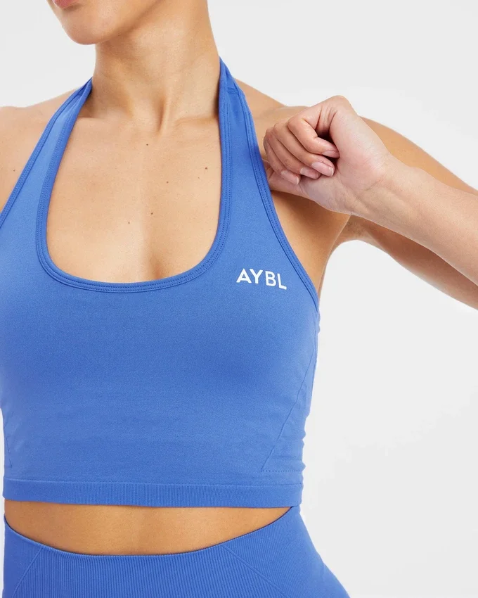 Empower sömlös halterneck-crop-top