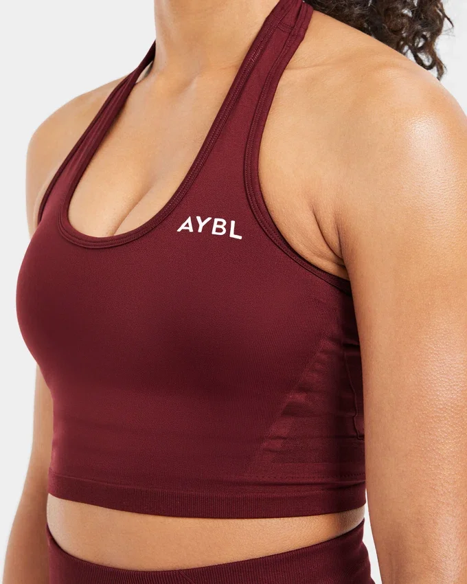 Empower sömlös halterneck-crop-top