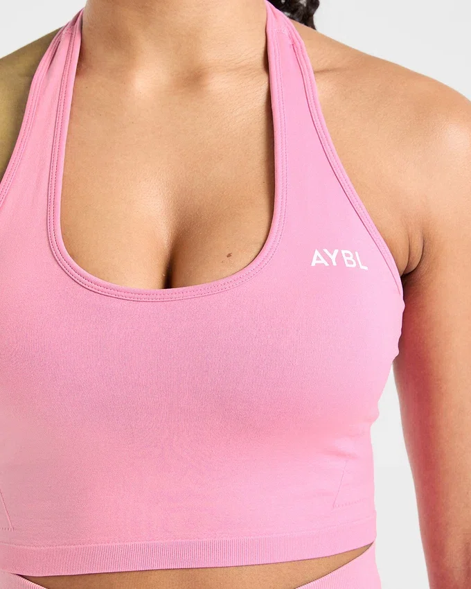Empower sömlös halterneck-crop-top