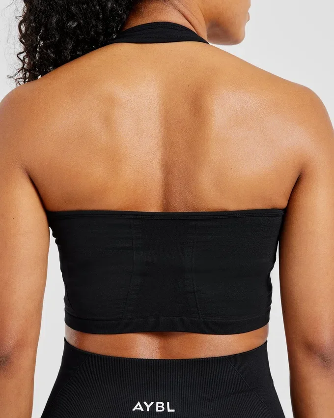 Empower sömlös halterneck-crop-top