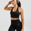 Empower sömlös halterneck-crop-top