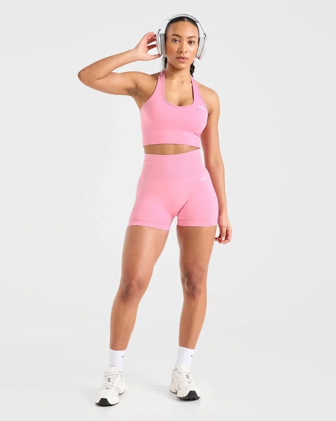Empower sömlös halterneck-crop-top
