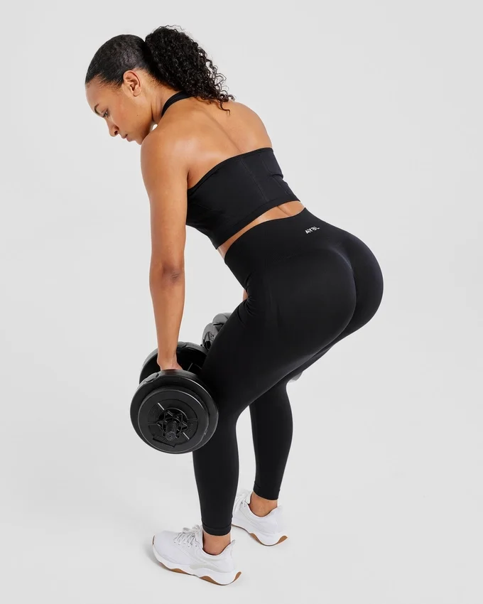 Empower sömlös halterneck-crop-top