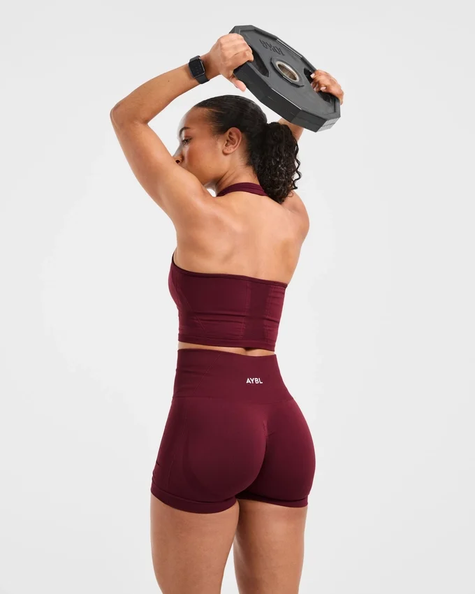 Empower sömlös halterneck-crop-top