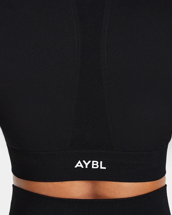 Empower sömlös långärmad crop-top