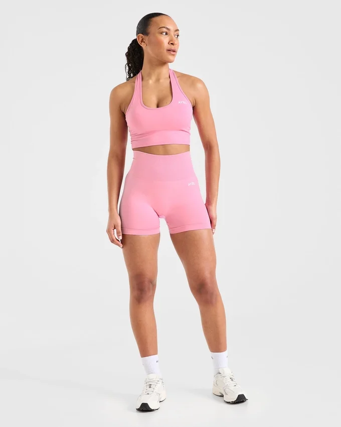Empower sömlös halterneck-crop-top
