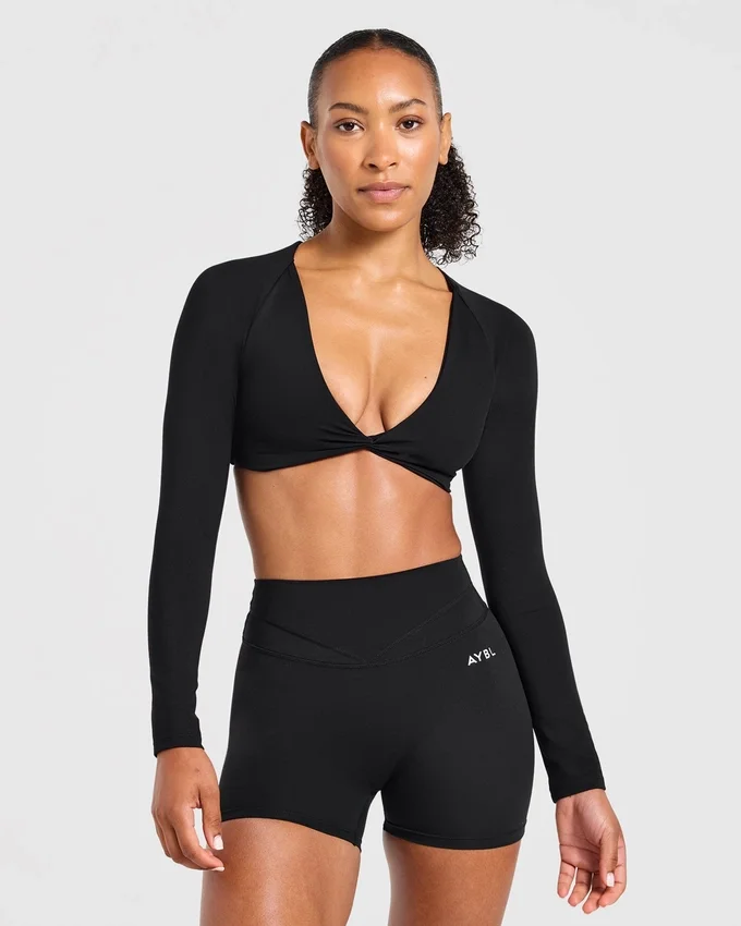 Engage långärmad crop-top