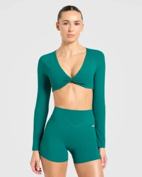 Engage långärmad crop-top