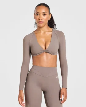Engage långärmad crop-top