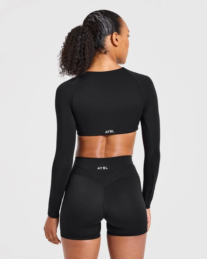 Engage långärmad crop-top