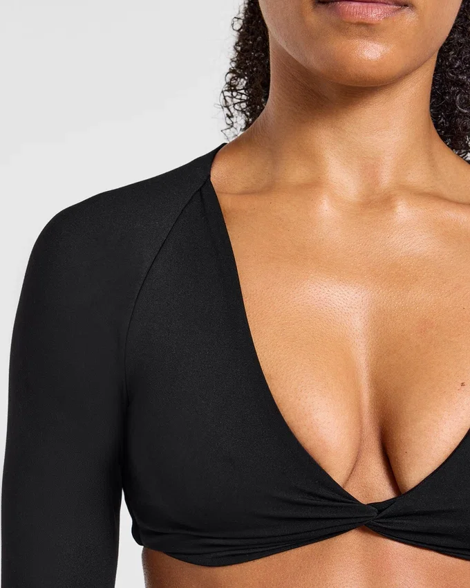 Engage långärmad crop-top