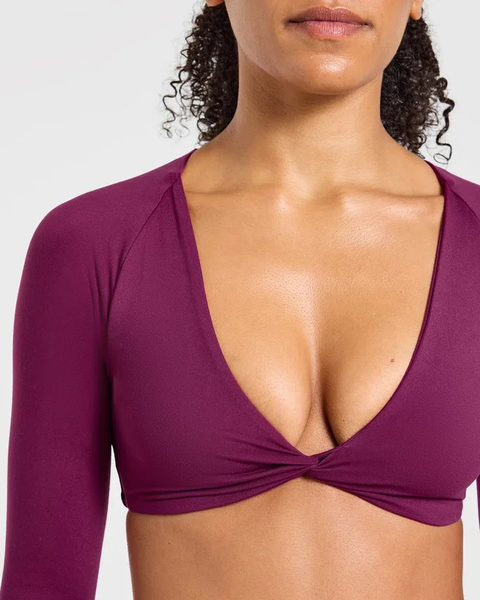 Engage långärmad crop-top