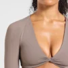 Engage långärmad crop-top