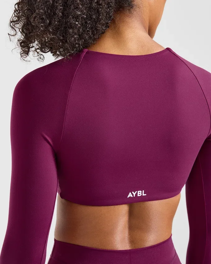 Engage långärmad crop-top
