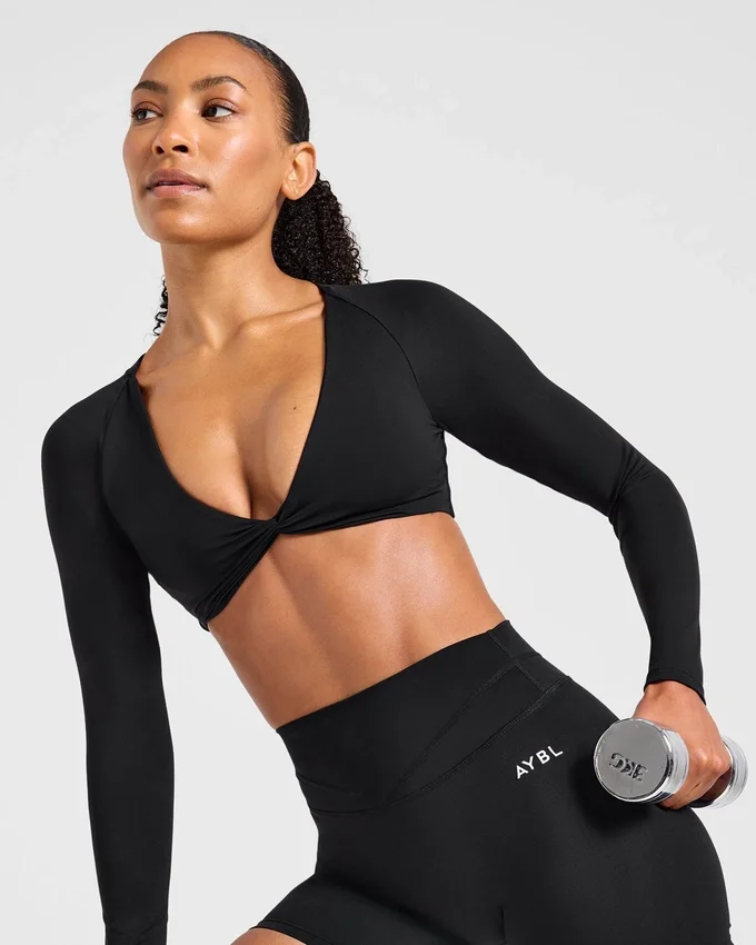 Engage långärmad crop-top