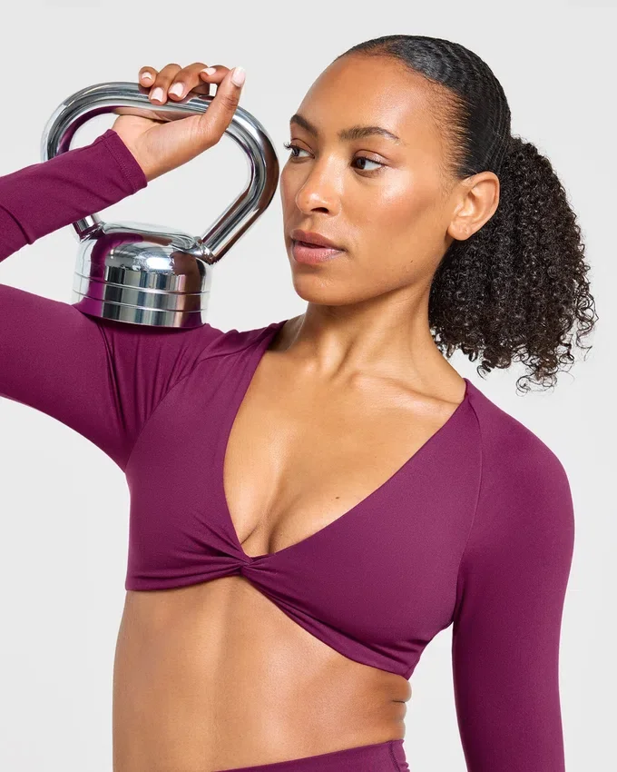 Engage långärmad crop-top