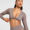 Engage långärmad crop-top