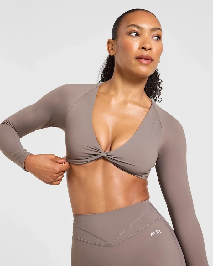 Engage långärmad crop-top