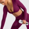 Engage långärmad crop-top