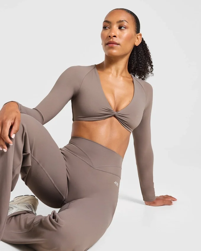 Engage långärmad crop-top