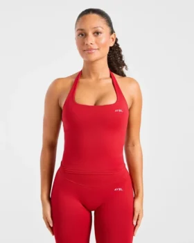 Enhance sömlös halterneck-top