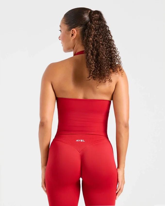 Enhance sömlös halterneck-top