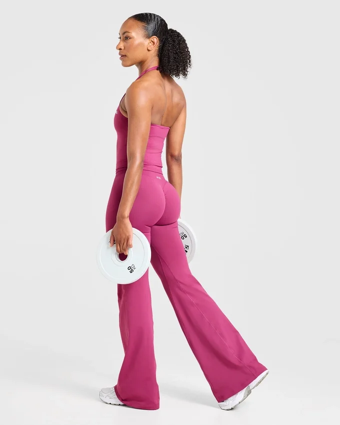 Enhance sömlösa leggings med utsvängda ben