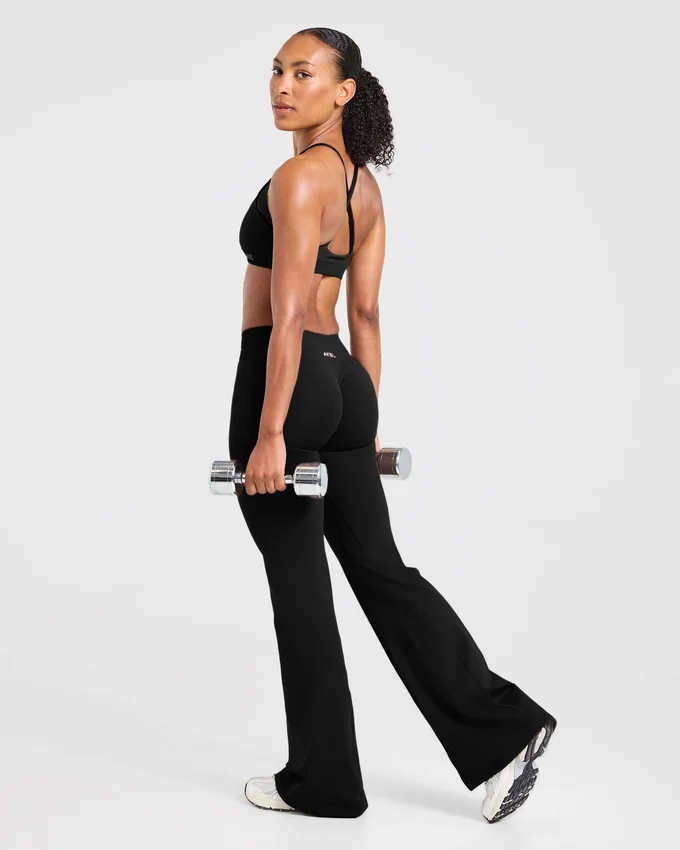 Enhance sömlösa leggings med utsvängda ben