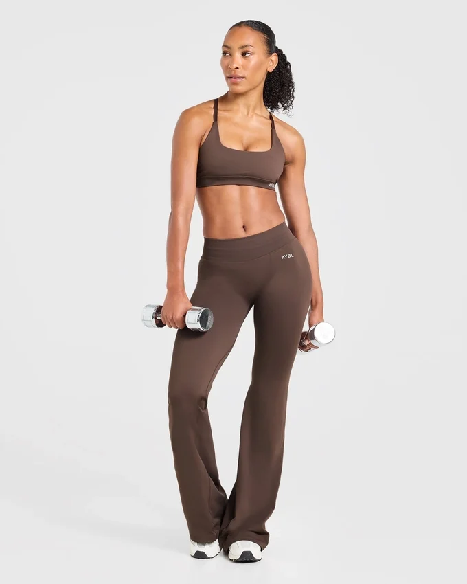 Enhance sömlösa leggings med utsvängda ben