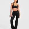 Enhance sömlösa leggings med utsvängda ben