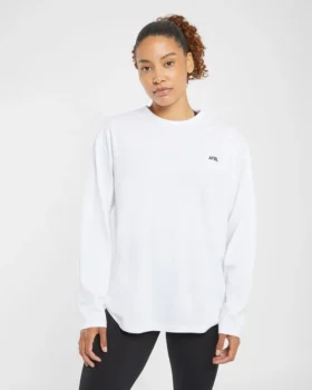 Essential Oversized långärmad T-shirt