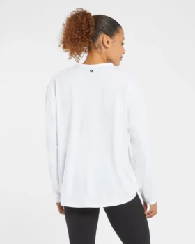Essential Oversized långärmad T-shirt