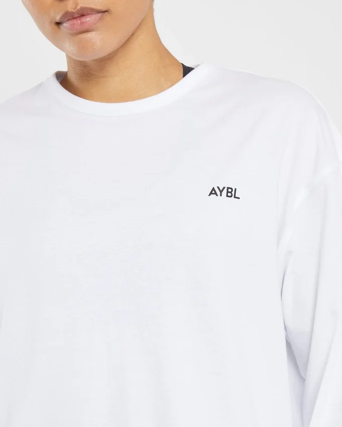 Essential Oversized långärmad T-shirt