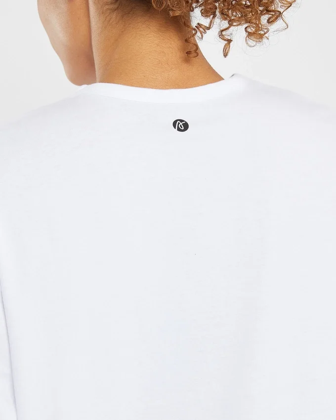 Essential Oversized långärmad T-shirt