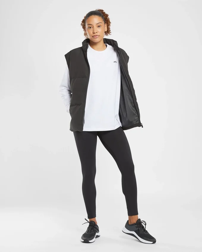 Essential Oversized långärmad T-shirt