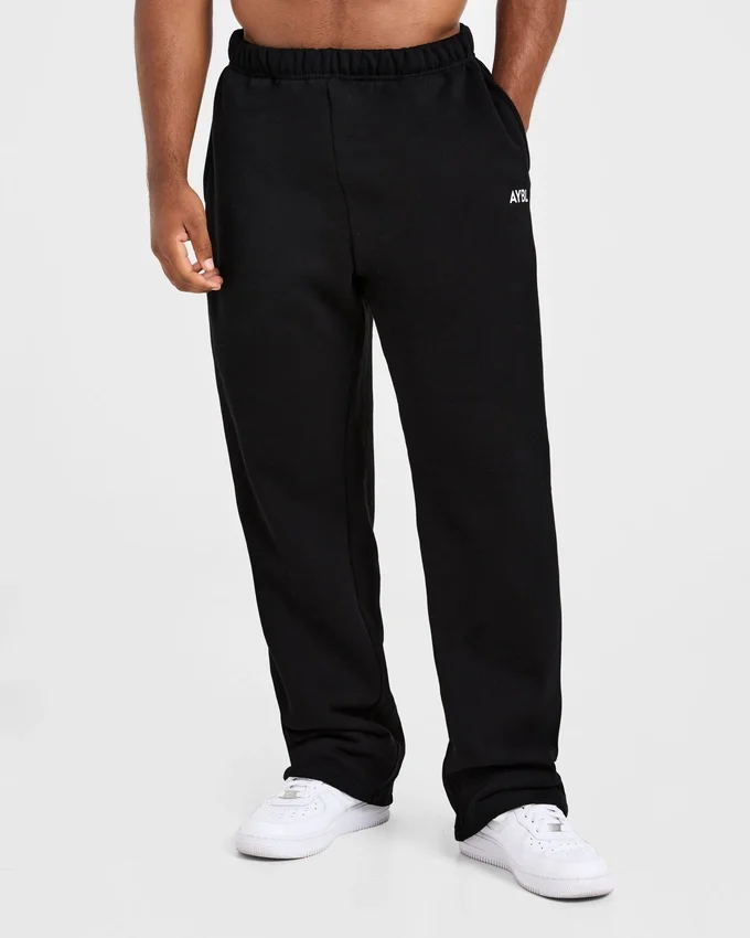 Essential Oversized Mjukisbyxor med raka ben