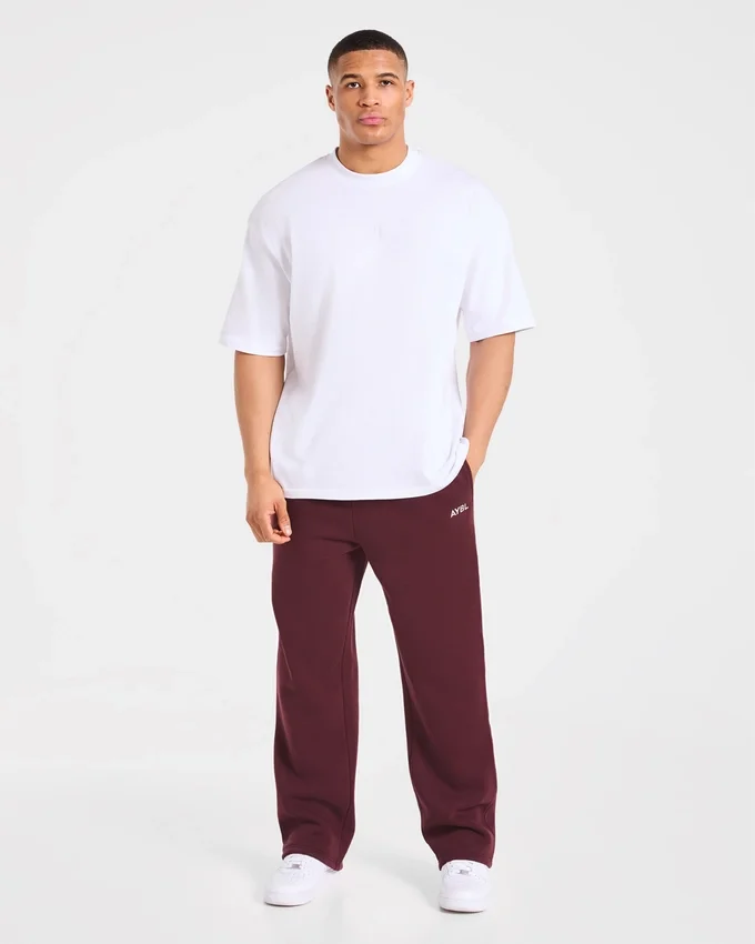 Essential Oversized Mjukisbyxor med raka ben