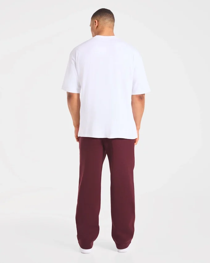 Essential Oversized Mjukisbyxor med raka ben